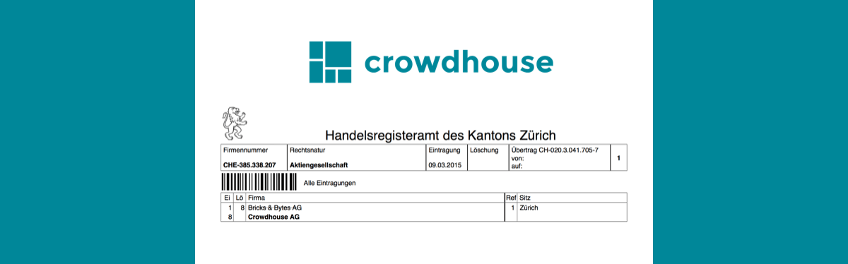 Die «Bricks & Bytes AG» heisst neu «Crowdhouse AG»