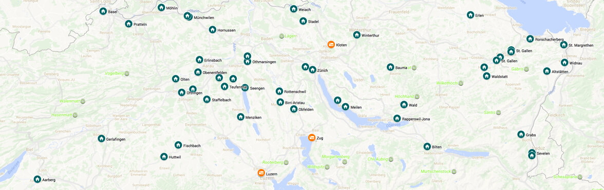 Interaktive Karte mit allen crowdhouse-Immobilien